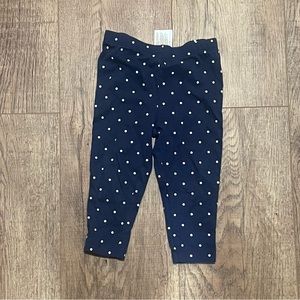 🦄$3 add on🦄OR❤️5/$25❤️ CARTER’S | navy/white polka dot leggings